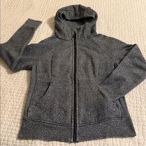 Lululemon Gray Fleece Lined Zip-Up Hoodie Jacket
